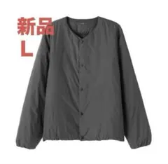 ノーカラー ダウンジャケット