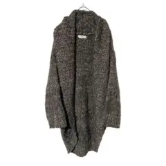 【大きいサイズ】MBミントブリーズ 厚手 ふわふわ モヘヤ混 ニットカーディガン