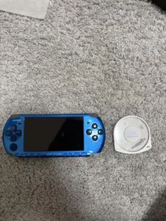青色 PSP 本体 UMDディスク付き