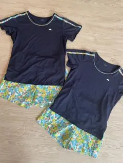 本日限定値下げ！　テニス　ウェア　上下セット　ペア　エレッセ　コーデ　M L