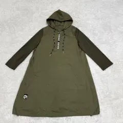 KOIBITOMISAKIコイビトミサキ フード付きワンピース パーカー カーキ