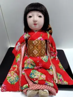 桃*里様 [ 逸品 ]　アンティーク　市松人形　人毛 10号　36cm　着せ替え 2026年最新】市松人形 着せ替えの人気アイテム - メルカリ