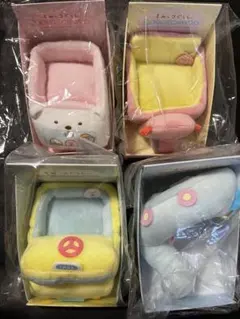 すみっコぐらし　走るてのりぬいぐるみ　タクシー　とかげ　バイク　バス