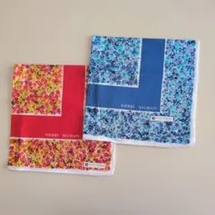 PIERRE BALMAIN 花柄ハンカチ 2枚セット