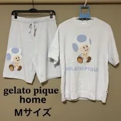 ジェラートピケオム キノピオ マリオ ジャガードプルオーバーショートパンツセット