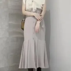 SNIDEL フロントボタンマーメイドスカート