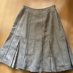 COMME CA ISM グレー プリーツスカート M