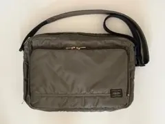 PORTER PX TANKER OFFICER BAG　シルバーグレー　美品
