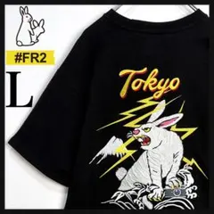 タグ付きM】FR2 エフアールツー 半袖Tシャツ 新年 獅子舞 ロゴ刺繍 