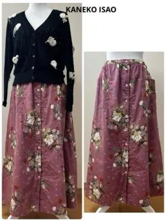 カネコイサオ　花柄ロングスカート ヴィンテージのサムネイル