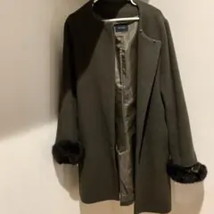 Doux archives オリーブグリーン ロングコート