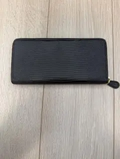 【TK様専用】GANZO ガンゾ リザード ラウンドファスナー 長財布 ブラックのサムネイル