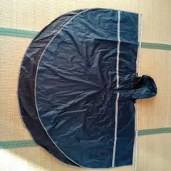 しっかりネイビー フード付き レインポンチョ