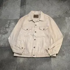 古着 LEVI’S premium 後染め デニムジャケット ベージュ