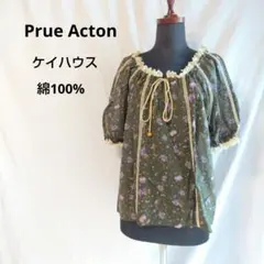 Prue Acton　ケイハウス　プルオーバーブラウス　花柄　フリル　レースのサムネイル