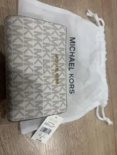 MICHAEL KORS 二つ折り財布 ベージュ