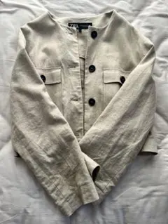 リネンブレンドジャケット