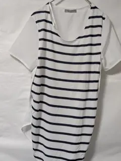 ZARA 　ボーダー 　半袖 カットソー　 Sのサムネイル