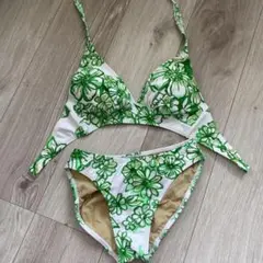 水着　ビキニ　花柄　3点セット