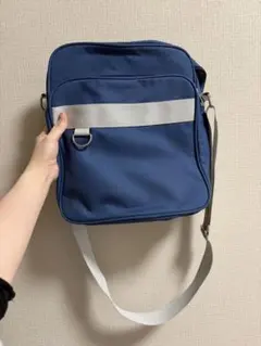 ネイビー ショルダーバッグ スクールバッグ