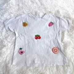 ZARA キッズ フルーツ刺繍 Tシャツ ホワイト 104cmのサムネイル