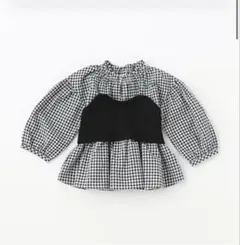 プティマイン　ニットビスチェブラウス