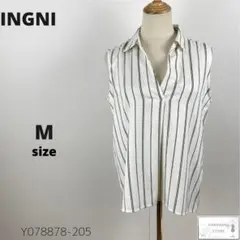 訳あり INGNI イング スキッパーシャツ ブラウス トップス ノースリーブ