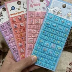 キャラクタータイルシール 4枚セット ハローキティ マイメロディ シナモロール