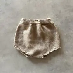 テータテート ベビー ニット ショートパンツ ブルマ 70サイズのサムネイル