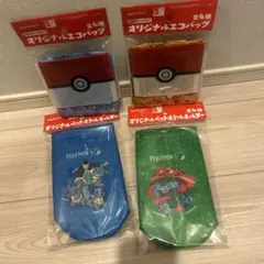 SUNTORY ポケモン ペットボトルホルダー エコバッグ 4点セットのサムネイル