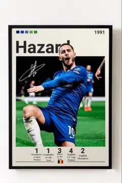 エデン・アザール チェルシー Chelsea ポスター A4