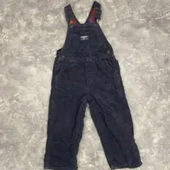 ネイビー コーデュロイ オーバーオール