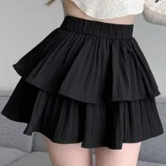 SHEIN DAZY ブラック フレアスカート