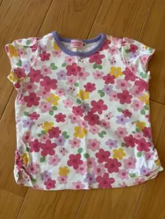 ミキハウス　花柄 Tシャツ 80サイズ