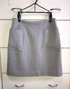 URBAN RESEARCH 台形スカート グレー 36 ウール混 秋冬 美品