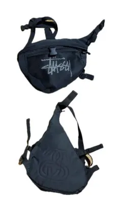 80s ステューシーボディーバック　ウエストバック 80s OLD STUSSY モノグラム ポーチ バッグ オールドステューシー