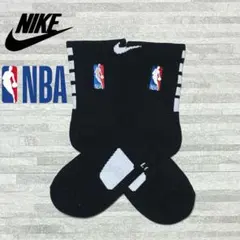 ナイキ エリートNIKE ELITE NBA ロゴ ソックス ブラックホワイト