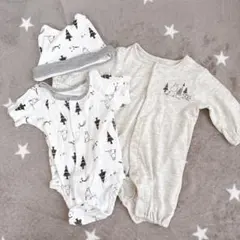 ロンパース・カバーオール・帽子セット