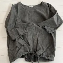 branch m. グレー 7分袖 シャツ　リネン