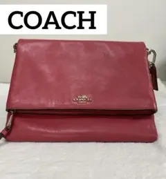 ⭐️値下げ中⭐️COACH レザーショルダーバッグ ピンク レディース