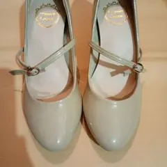 ハイヒール パンプス ベージュ 23.5
