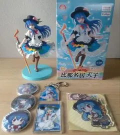 東方Project　比那名居天子 フィギュア　アクキー　缶バッジ　セット