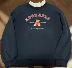 mezzo piano juniorトレーナー ネイビー 160