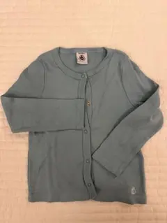 PETIT BATEAU 水色カーディガン 24m