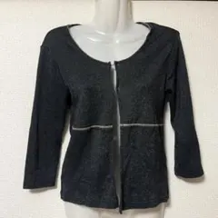solfier フォーマル カーディガン M 黒 ラメ レディース トップス