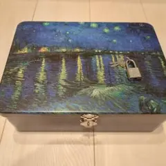 収納ボックス 鍵付き ブリキ缶 缶ケース 雑貨入れ 蓋付き 思い出箱