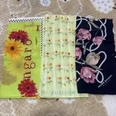 Ungaro 花柄 ハンカチ 3枚セット