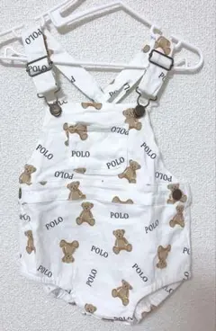 POLOBABY サロペット クマ ホワイト 美品