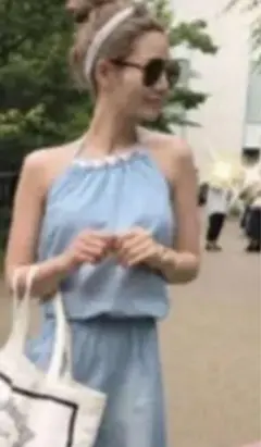 未使用タグ付きRady デニム　ビジュー　ホルターネック　ワンピース