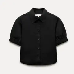 【匿名配送】ZARA ザラ ZW COLLECTION クロップドシャツのサムネイル